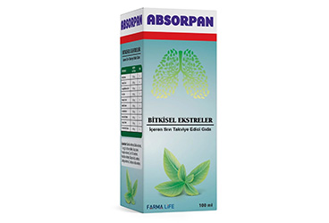 ABSORPAN BITKISEL EKSTRELER ICEREN SIVI TAKVIYE EDICI GIDA  100 ml şişe
