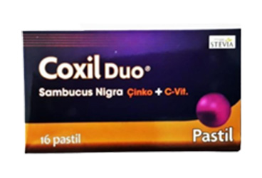 COXIL DUO SAMBUCUS NIGRA ICEREN TAKVIYE EDICI GIDA PASTIL  16 pastil