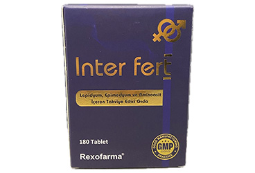 INTER FERT LEPIDYUM, EPIMEDYUM VE AMINOASIT ICEREN TAKVIYE EDICI GIDA TABLET  180 tablet