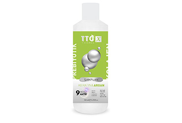 TTO X KERATRIN VE ARGAN OZLU SAC SAMPUANI KOLAJEN VE PREBIYOTIK  500 ml şişe