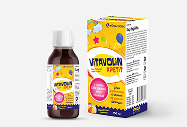 VITAVOLIN APETIT MULTIVITAMIN VE MULTIMINERAL ICEREN SIVI TAKVIYE EDICI GIDA  150 ml şişe