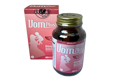 APB VOM PLUS+ OMEGA 3, MULTIVITAMIN VE MULTIMINERAL ICEREN TAKVIYE EDICI GIDA KAPSUL  30 kapsül