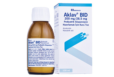 AKLAV BID 200 MG/28,5 MG PEDIATRIK SUSPANSIYON HAZIRLAMAK ICIN KURU TOZ (100 ML)
