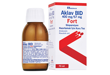 AKLAV BID 400 MG/57 MG FORT SUSPANSIYON HAZIRLAMAK ICIN KURU TOZ (70 ML)