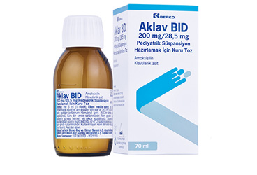 AKLAV BID 200 MG/28,5 MG PEDIATRIK SUSPANSIYON HAZIRLAMAK ICIN KURU TOZ