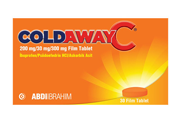 COLDAWAY C 200 MG/30 MG/300 MG FİLM TABLET (30 TABLET)