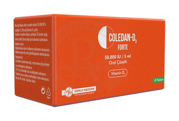 COLEDAN-D3 FORTE 50.000 IU/5 ML ORAL COZELTI (8 FLAKON)