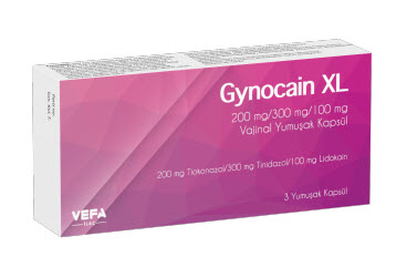 GYNOCAIN XL 200 MG/300 MG/100 MG VAJINAL YUMUŞAK KAPSUL (3 OVUL)