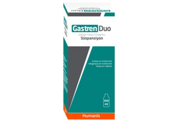 GASTREN DUO 600 MG+ 70 MG + 150 MG/5 ML 100 ML SUSPANSIYON (100 ML)