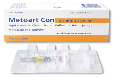 METOART CON 12,5 MG/ 0,3125 ML ENJEKSIYONLUK COZELTI ICEREN ENJEKTOR ( 1 ENJEKTOR)