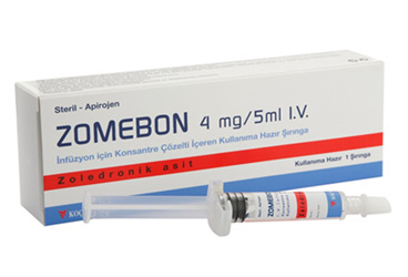 ZOMEBON 4 MG/5ML IV INF. ICIN KON.COZELTI ICEREN KUL.HAZIR SIRINGA