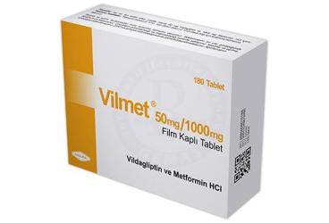 VILMET 50 MG / 1000 MG FILM KAPLI TABLET (180 TABLET)