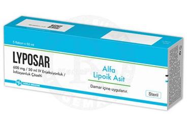 LYPOSAR 600 MG / 50 ML IV ENJEKSIYONLUK / INFUZYONLUKCOZELTI (5 FLAKON)