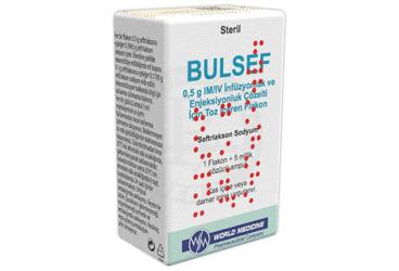 BULSEF 0,5 GR IM/IV ENJ. COZ. HAZ. ICIN TOZ ICEREN FLAKON