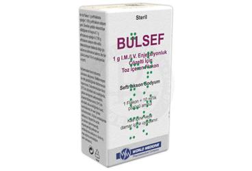 BULSEF 1G I.M./I.V. ENJEKSIYONLUK COZELTI ICIN TOZ ICEREN FLAKON (1 FLAKON + 1 AMPUL)