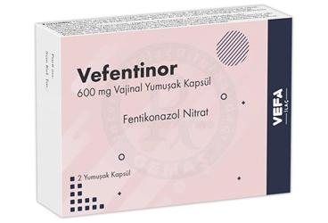 VEFENTINOR 600 MG VAJINAL YUMUŞAK KAPSUL (2 KAPSUL)