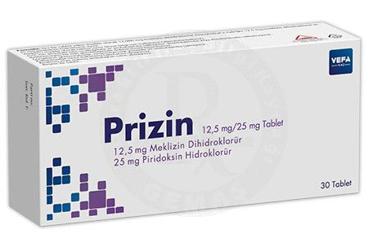 PRIZIN 12,5 MG /25 MG TABLET (30 TABLET)