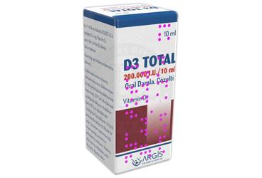 D3 TOTAL 200.000 IU / 10 ML ORAL DAMLA, COZELTI