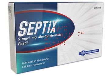 SEPTIX 5 MG/1 MG MENTOL AROMALI PASTIL (20 PASTIL)