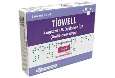 TIOWELL 4 MG/2 ML I.M. ENJEKSIYON ICIN COZELTI ICEREN AMPUL (6 AMPUL)