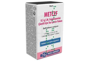 METACEF 0,5 GR IM ENJ. COZ. HAZ. ICIN TOZ ICEREN FLAKON