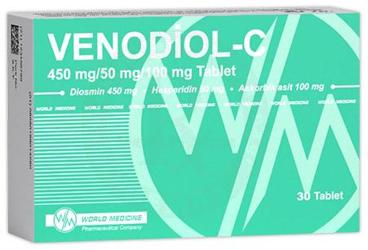 VENODIOL-C 450 MG/50 MG/100 MG TABLET (30 TABLET)
