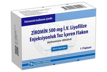 ZITRASIN 500 MG I.V. ENJEKSIYONLUKCOZELTI HAZIRLAMAK ICIN LIYOFILIZE TOZ (1 FLAKON)