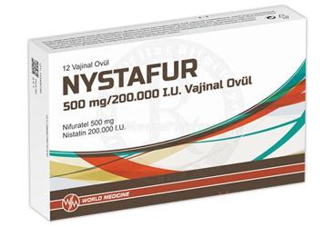 NYSTAFUR 500 MG/200.000 I.U. VAJINAL OVUL (12 OVUL)
