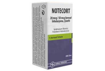 NOTECORT 20 MCG/50 MCG AEROSOL INHALASYONU, COZELTI (1 ADET)