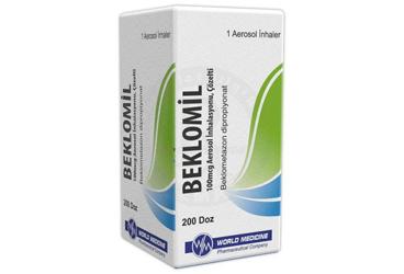 BEKLOMIL 100 MCG AEROSOL INHALASYONU, COZELTI (200 DOZ)