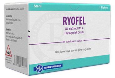 RYOFEL 500 MG/2 ML I.M./I.V. ENJEKSIYONLUK COZELTI (1 FLAKON)