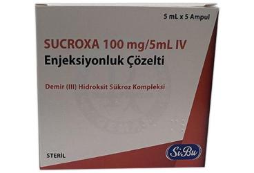 SUCROXA 100 MG/ 5 ML IV ENJEKSIYONLUK COZELTI (5 AMPUL)