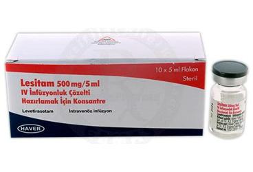 LESITAM 500 MG/ 5 ML INFUZYONLUK COZELTI HAZIRLAMAK ICIN KONSANTRE 10 FLAKON