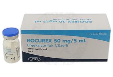 ROCUREX 50 MG/5 ML IV ENJEKSIYONLUK COZELTI (10 FLAKON)