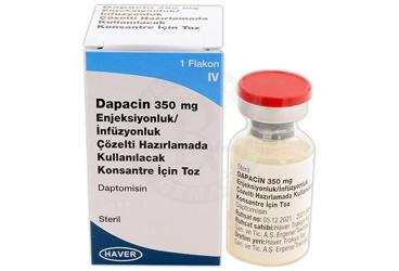 DAPACIN 350 MG ENJEKSIYONLUK/INFUZYONLUK COZELTI HAZIRLAMADA KULLANILACAK KONSANTRE ICIN TOZ