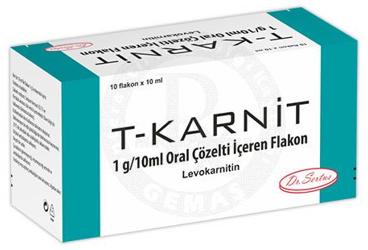 T-KARNIT 1 G/10 ML ORAL COZELTI ICEREN FLAKON (10 FLAKON)