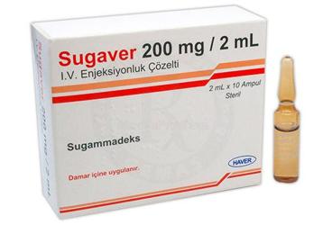 SUGAVER 200 MG/2 ML I.V. ENJEKSIYONLUK COZELTI (10 AMPUL)