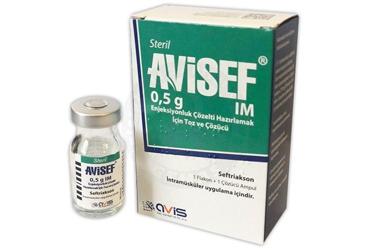 AVISEF 0,5 G IM ENJEKSIYONLUK COZELTI HAZIRLAMAK ICIN TOZ VE COZUCU (1 FLAKON+ 1 COZUCU AMPUL)