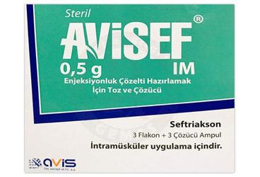 AVISEF 0,5 G IM ENJEKSIYONLUK COZELTI HAZIRLAMAK ICIN TOZ VE COZUCU
