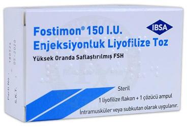 FOSTIMON 150 IU ENJEKSIYONLUK LIYOFILIZE TOZ (1 FLAKON)