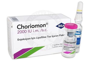 CHORIOMON 2000 IU ENJEKSIYONLUK LIYOFILIZE TOZ (1 FLAKON)