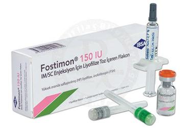 FOSTIMON 150 IU ENJEKSIYONLUK LIYOFILIZE TOZ (1 LIYOFILIZE TOZ ICEREN FLAKON+1 COZUCU ICEREN KUL. HAZ. ENJ.+ 2 IGNE UCU)
