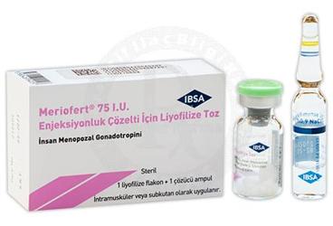 MERIOFERT 75 IU ENJEKSIYONLUK COZELTI ICIN LIYOFILIZE TOZ (1 FLAKON+1 COZUCU AMPUL)