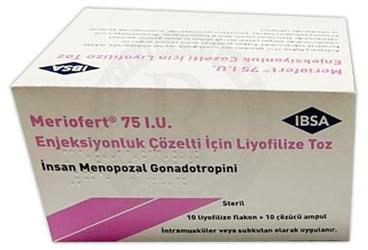 MERIOFERT 75 IU ENJEKSIYONLUK COZELTI ICIN LIYOFILIZE TOZ (10 ADET)