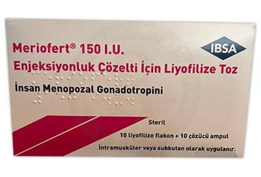 MERIOFERT 150 IU ENJEKSIYONLUK COZELTI ICIN LIYOFILIZE TOZ (10 ADET)