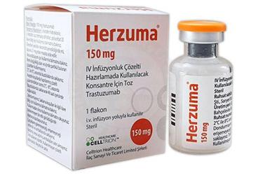 HERZUMA 150 MG I.V. INFUZYONLUK COZELTI HAZIRLAMADA KULLANILACAK KONSANTRE ICIN TOZ (1 FLAKON) 