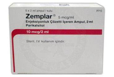 ZEMPLAR 5 MCG/ML ENJEKSIYONLUK COZELTI ICEREN AMPUL 2 ML 5 AMPUL