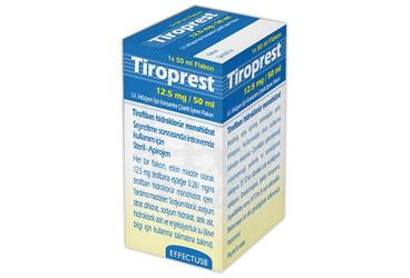 TIROPREST 12,5 MG/50 ML IV INFUZYON ICIN KONSANTRE COZELTI ICEREN FLAKON