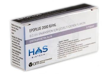 EPOPLUS 2000 IU/ML SC/IV ENJEKSIYON ICIN COZELTI ICEREN 5 FLAKON