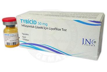 TYBICID 50 MG INFUZYONLUK COZELTI ICIN LIYOFILIZE TOZ (10 ADET)